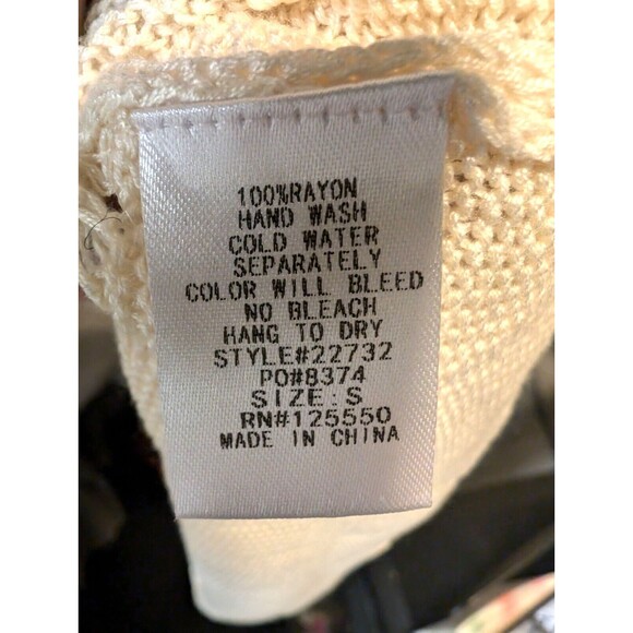 Hera Collection Tank Top Cream Dress Size Medium Form Fitting Rayon NWT - Picture 6 of 13